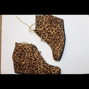 Cheetah Print Wedge.